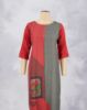 Picture of Red & Grey Rayon Printed Kurti