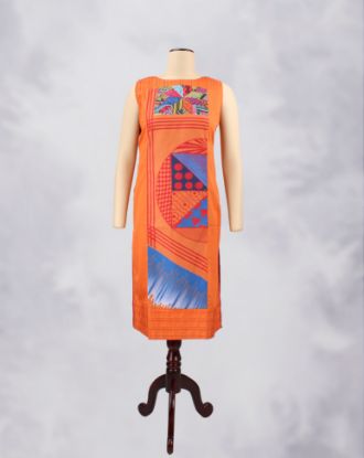 Picture of Orange Printed Kurti