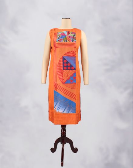 Picture of Orange Printed Kurti