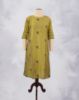 Picture of Lime Green Thread Embroidered Kurti