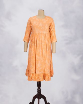 Picture of Orange Printered Kurti