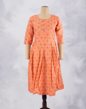 Picture of Orange Printed Kurti