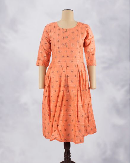 Picture of Orange Printed Kurti
