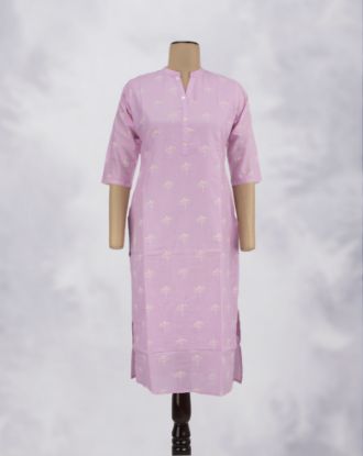 Picture of Lavender Silver Printed Kurti
