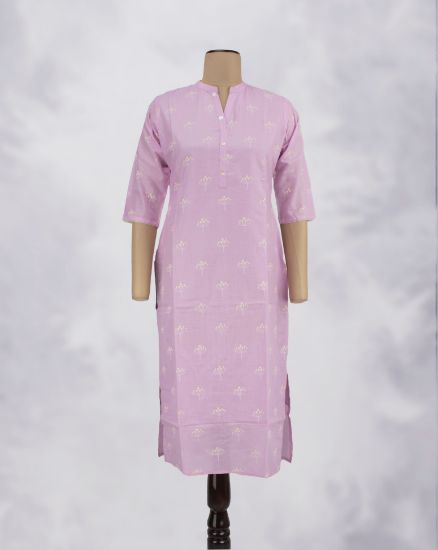 Picture of Lavender Silver Printed Kurti