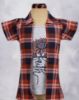 Picture of Maroon Floral Printed Coat Style Western Top