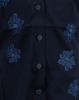 Picture of Navy Blue Embroidered Western Top