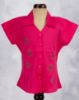 Picture of Navy Blue Embroidered Western Top