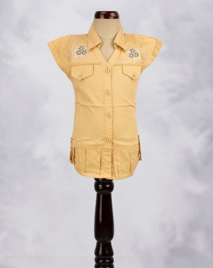 Picture of Cream Embroidered Western Top