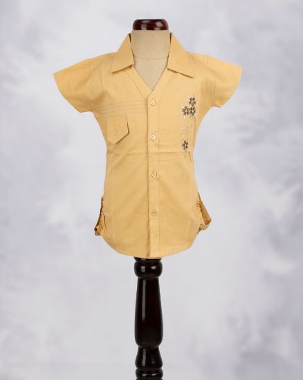 Picture of Cream Embroidered Western Top