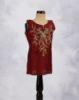 Picture of Maroon Embroidered Crop Top