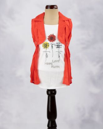 Picture of Red Coat Style Children's Top