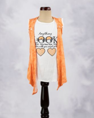 Picture of Orange Coat Style Children's Top