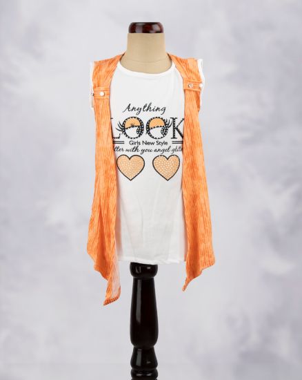 Picture of Orange Coat Style Children's Top