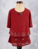 Picture of Maroon Silver Printed Children's Top