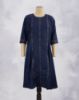 Picture of Navy Blue Gold Zari Stripes Kurti
