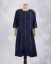 Picture of Navy Blue Gold Zari Stripes Kurti