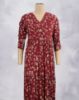 Picture of Maroon V-Neck Frill Kurti