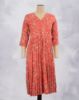 Picture of Maroon V-Neck Frill Kurti