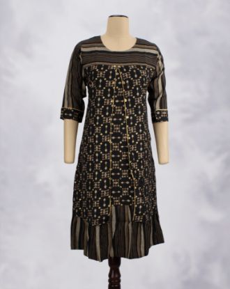 Picture of Black Frill Border Kurti