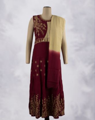 Picture of Red Embroidery Anarkali