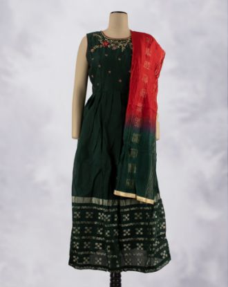 Picture of Green Thread Work Anarkali
