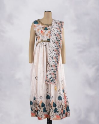 Picture of Green Hand Work Anarkali