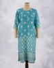 Picture of Blue Silk Cotton Digital Printed Kurti