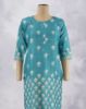 Picture of Blue Silk Cotton Digital Printed Kurti
