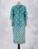 Picture of Blue Silk Cotton Digital Printed Kurti