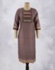 Picture of Dark Brown Rayon Sequence work Straight Kurti