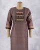 Picture of Dark Brown Rayon Sequence work Straight Kurti