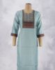 Picture of Dark Brown Rayon Sequence work Straight Kurti