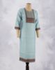 Picture of Dark Brown Rayon Sequence work Straight Kurti