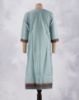 Picture of Dark Brown Rayon Sequence work Straight Kurti