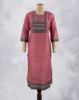 Picture of Off White Silk Cotton Sequence Work Straight Kurti