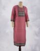 Picture of Off White Silk Cotton Sequence Work Straight Kurti