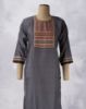 Picture of Off White Silk Cotton Sequence Work Straight Kurti