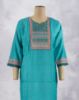 Picture of Off White Silk Cotton Sequence Work Straight Kurti