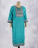 Picture of Off White Silk Cotton Sequence Work Straight Kurti