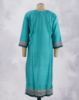 Picture of Off White Silk Cotton Sequence Work Straight Kurti