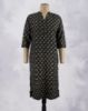Picture of Black Floral Printed Straight Kurti