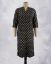 Picture of Black Floral Printed Straight Kurti