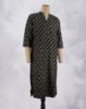 Picture of Black Floral Printed Straight Kurti