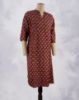 Picture of Black Floral Printed Straight Kurti