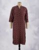 Picture of Black Floral Printed Straight Kurti