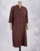 Picture of Black Floral Printed Straight Kurti