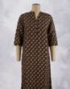 Picture of Black Floral Printed Straight Kurti