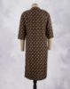 Picture of Black Floral Printed Straight Kurti