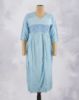 Picture of Blue Rayon V-neck Straight Kurti